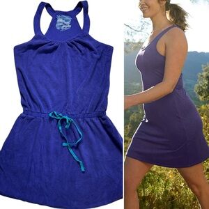 On Gossamer Terry Dress Purple Medium Swim Cover